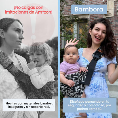 Bambora™ Portabebé Ergonómico Manos Libres